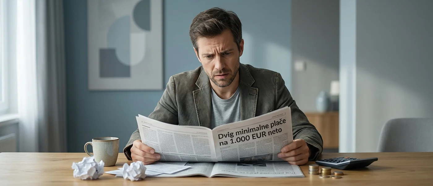 Dvig minimalne plače na 1.000 EUR neto - kaj pomeni to za s.p.jevce?